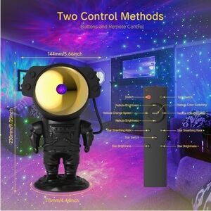 Galaxy Projector, Star Projector for Bedroom, Starry Ceiling Night Light